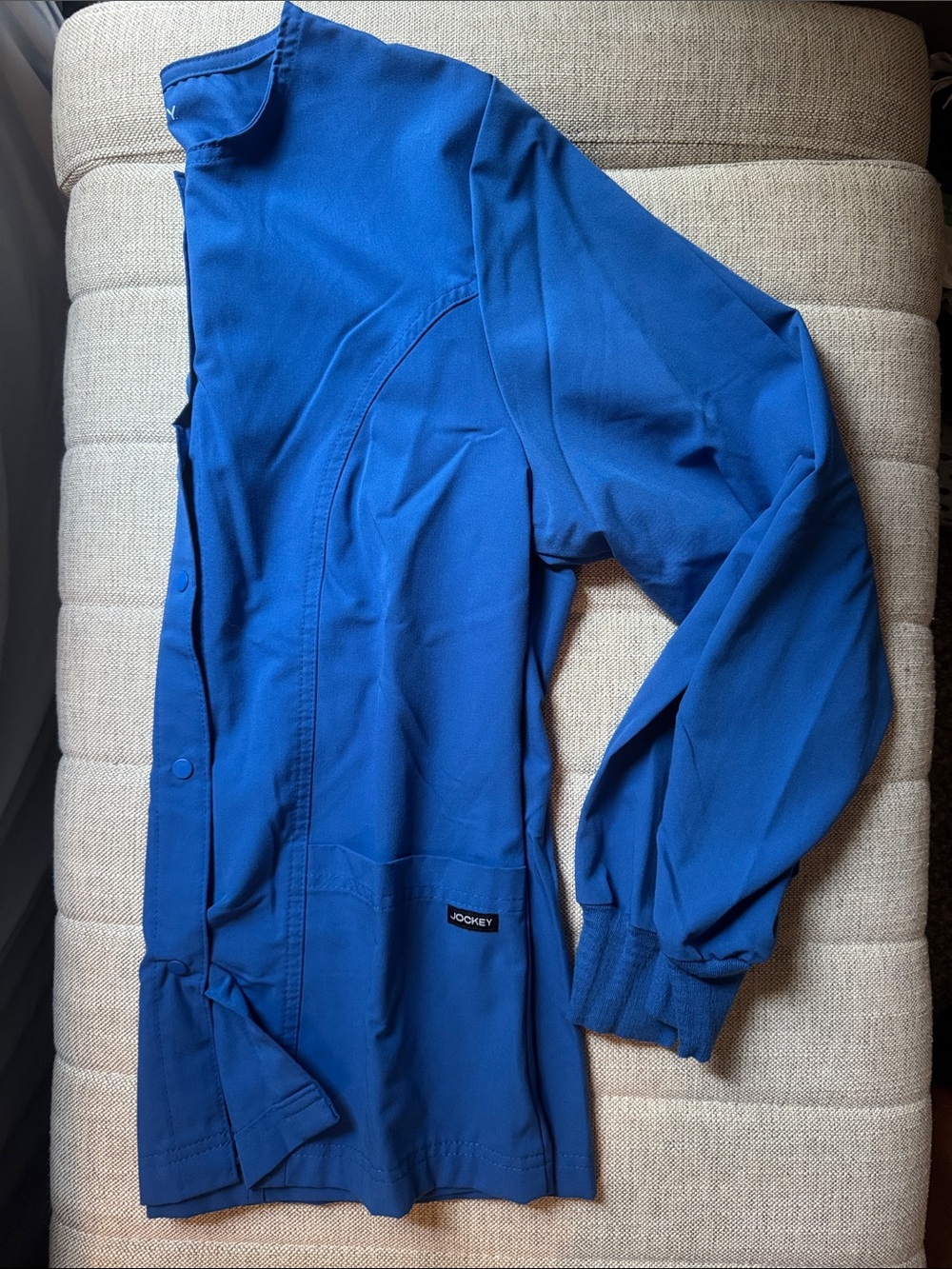 Jockey Cobalt Blue Snap-Front Medical Jacket
